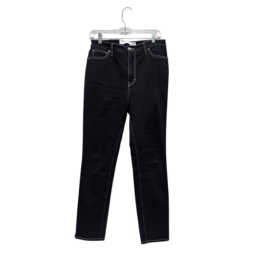 IRO Paris Musta Skinny High Rise Black Jeans Size 29 Minimalist Designer Denim